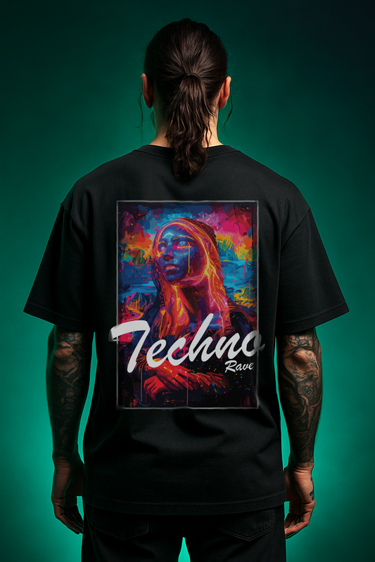 Techno Rave Oversized Shirt